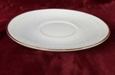 [45817502] Untertasse für Suppe Goldrand 16,6 cm Winterling Kirchenlamitz Relief Weiß mit gebraucht - gut Bild 4