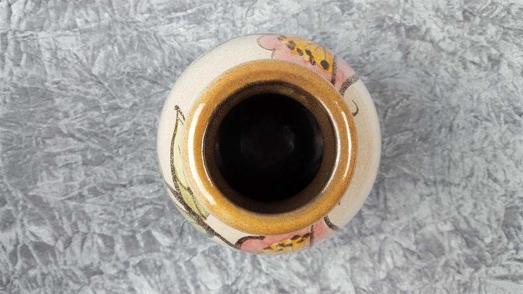[45817505] Vase Blumenvase 16,2 cm Scheurich Blumen gebraucht - gut Bild 5
