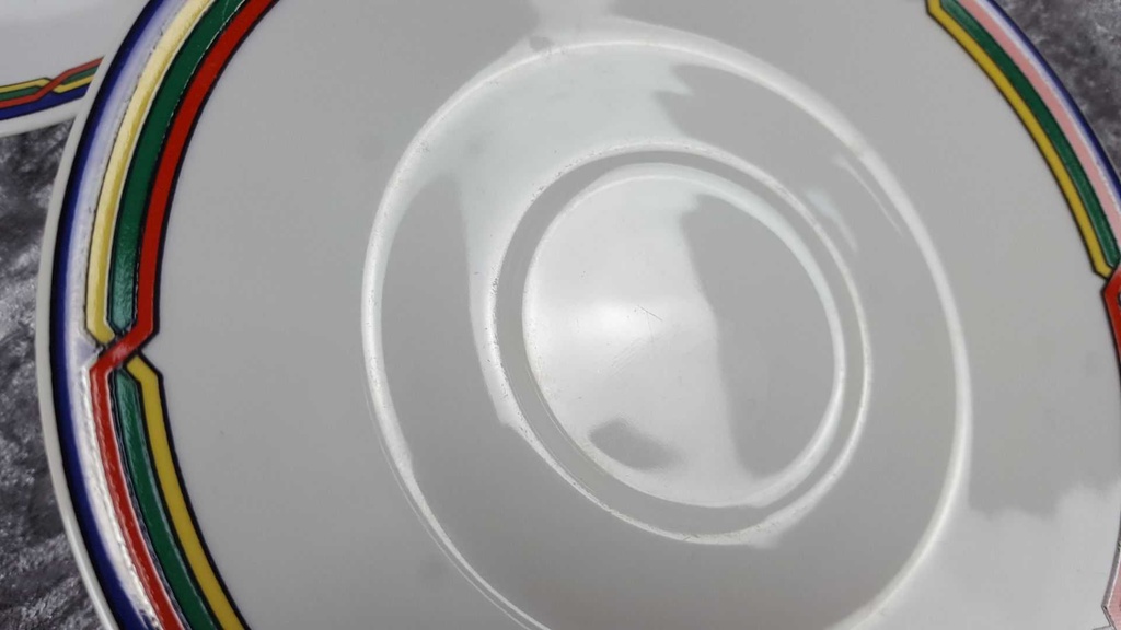 [2119343] 4er Set Untertasse für Kaffee 15,3 cm Burg Lindau gebraucht - akzeptabel Bild 3