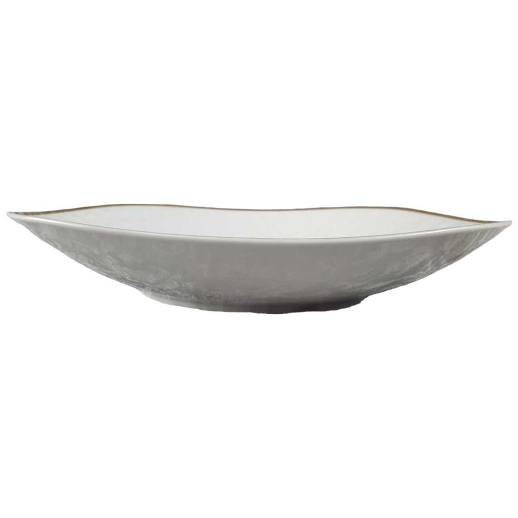 [45817511] Schale Servierschale Goldrand 27 cm Jaeger & Co PMR Weiß gebraucht - gut Bild 2