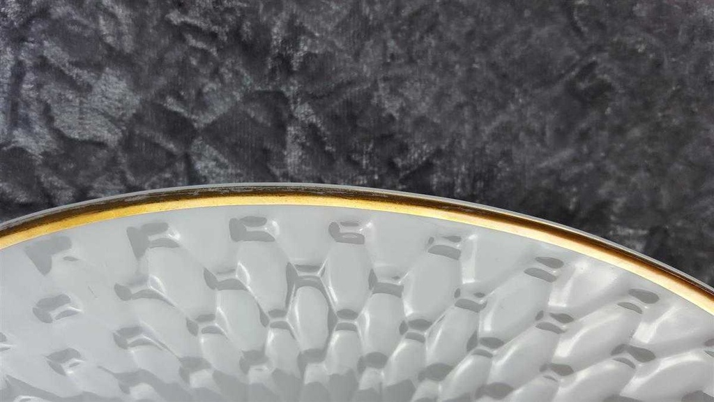 [45817511] Schale Servierschale Goldrand 27 cm Jaeger & Co PMR Weiß gebraucht - gut Bild 5