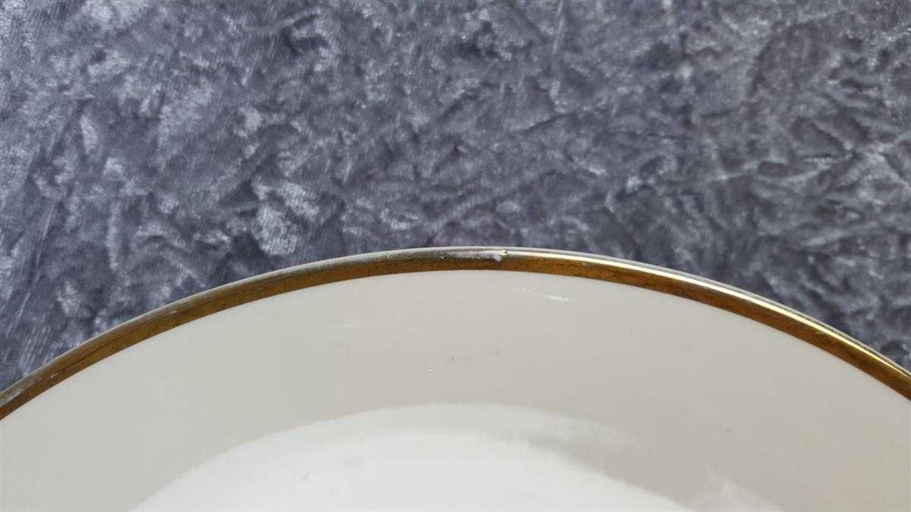 [45817515] Schale Servierschale groß Goldrand 31,7 cm Edelstein Bavaria Blumen 15820 gebraucht - akzeptabel Bild 3