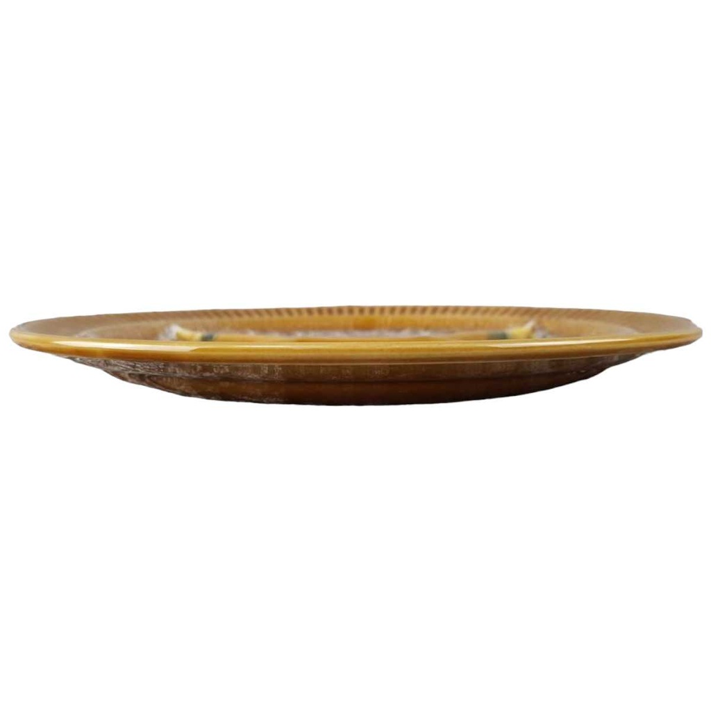 [45817516] Teller Fondueteller 22,8 cm Sarreguemines SDV France Fat Lava Weiß gebraucht - akzeptabel Bild 2