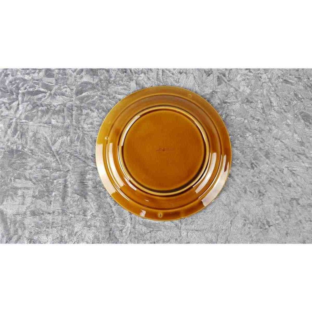 [45817516] Teller Fondueteller 22,8 cm Sarreguemines SDV France Fat Lava Weiß gebraucht - akzeptabel Bild 3