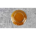 [45817516] Teller Fondueteller 22,8 cm Sarreguemines SDV France Fat Lava Weiß gebraucht - akzeptabel Bild 3