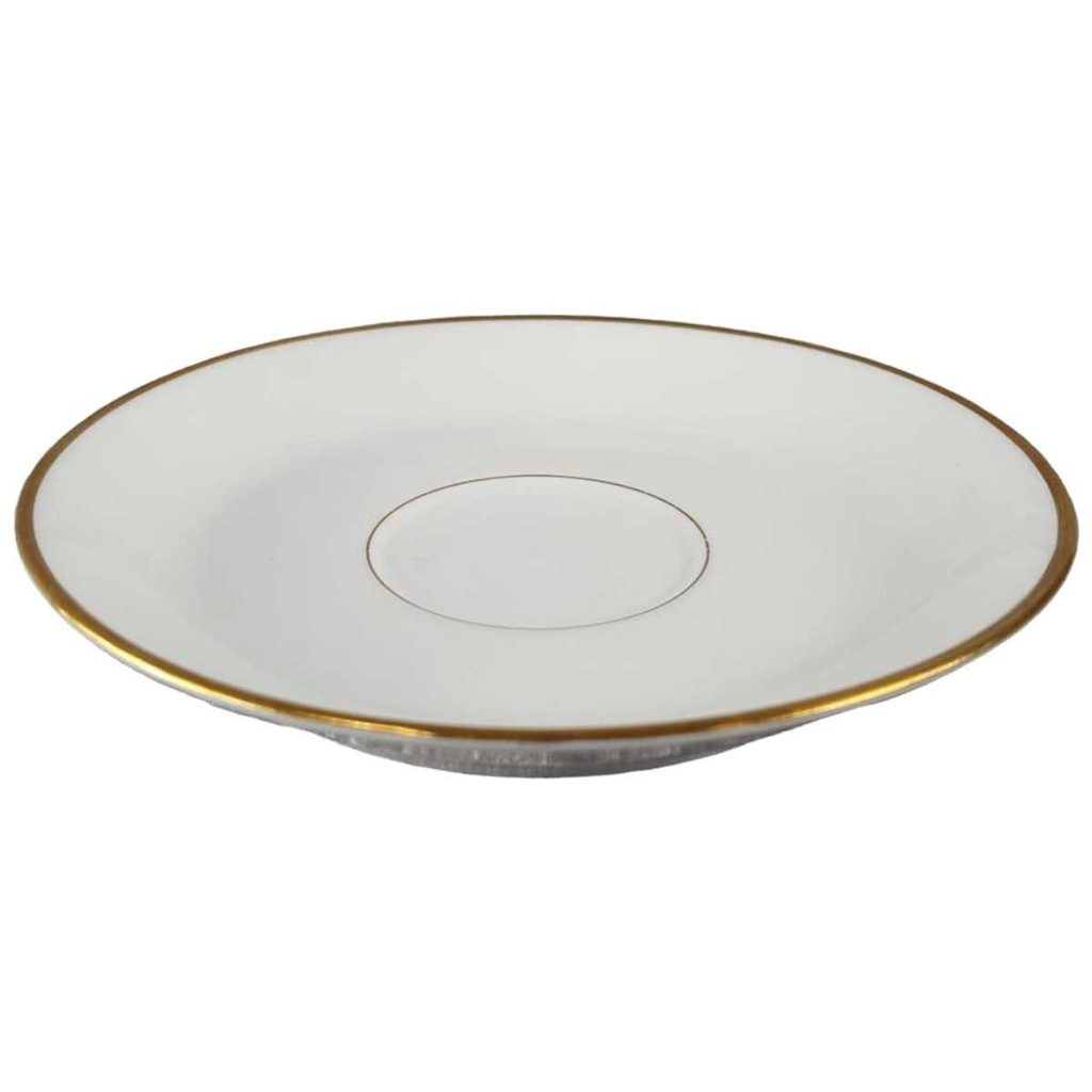 [45817517] Untertasse für Kaffee Goldrand 14 cm Zeh Scherzer Rillenrelief 1750 Bild 2