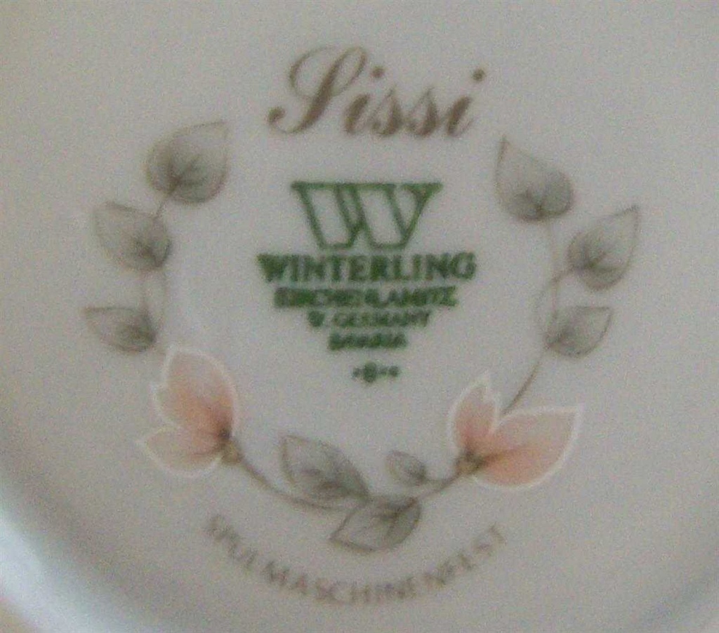 [4581752] Untertasse für Kaffee 14,7 cm Winterling Kirchenlamitz Sissi Rosa Blüten gebraucht - sehr gut Bild 2