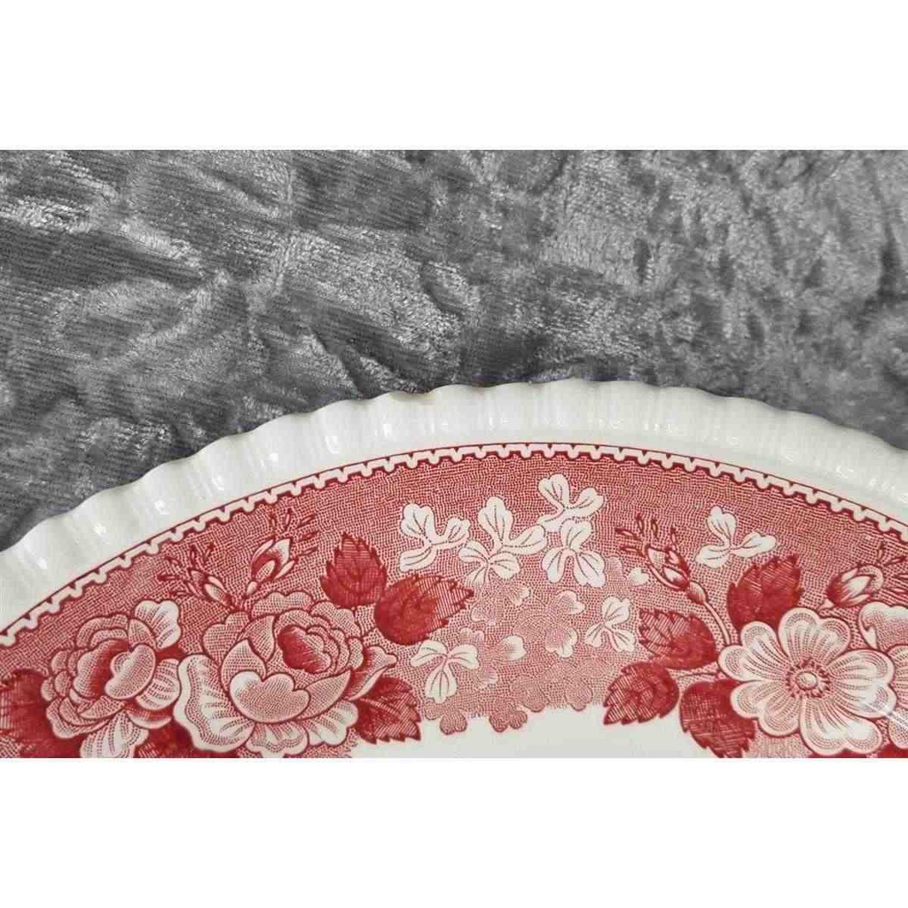 [2119344] 4er Set Suppenteller 26 cm Adams English Scenic Rot gebraucht - akzeptabel Bild 5
