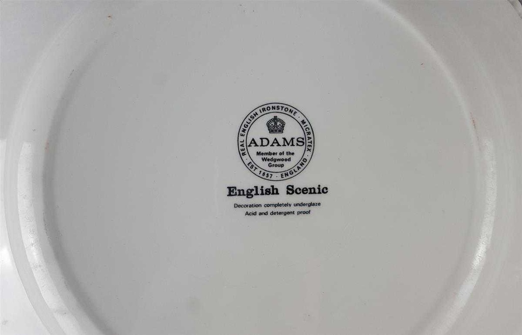 [2119344] 4er Set Suppenteller 26 cm Adams English Scenic Rot gebraucht - akzeptabel Bild 7