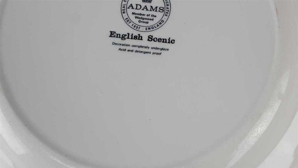 [2119344] 4er Set Suppenteller 26 cm Adams English Scenic Rot gebraucht - akzeptabel Bild 9