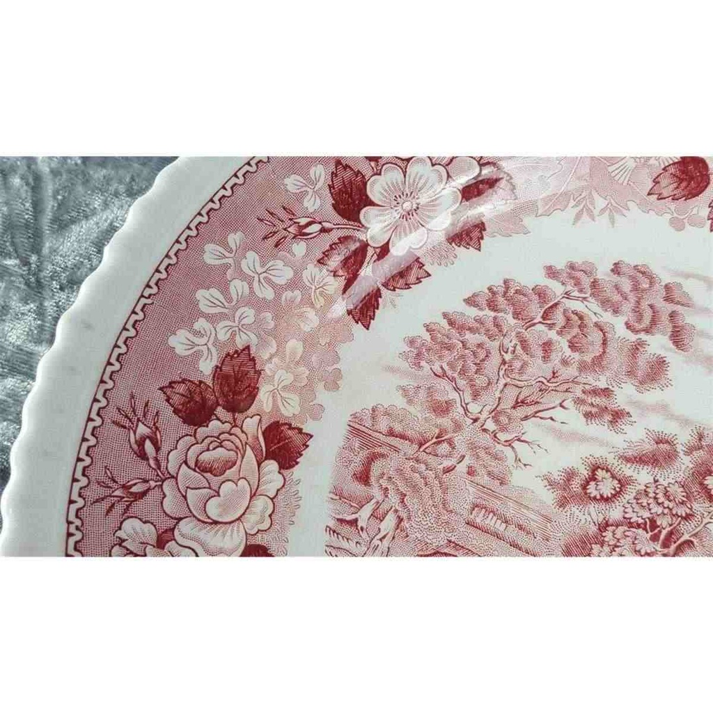 [2119344] 4er Set Suppenteller 26 cm Adams English Scenic Rot gebraucht - akzeptabel Bild 11