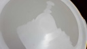 [45817544] Dessertteller Kuchenplatte mit Henkeln Goldrand Rhenania Duisdorf Elfenbein 4mm gebraucht - gut Bild 4