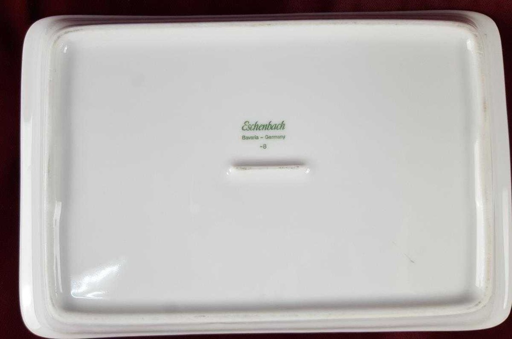 [45817547] Servierplatte 21,5x14 cm Eschenbach Weiß gebraucht - akzeptabel Bild 6