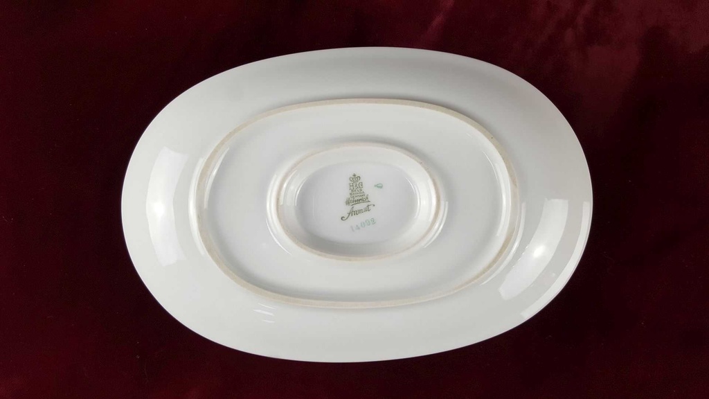 [45817558] Sauciere mit Teller Goldrand 1tlg Heinrich Anmut weiß 14092 gebraucht - gut Bild 6
