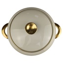 [45817559] Ragoutterrine Goldrand 1,6 L KPM Krister 0202 Elfenbein gebraucht - sehr gut Bild 4