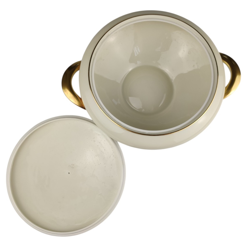 [45817559] Ragoutterrine Goldrand 1,6 L KPM Krister 0202 Elfenbein gebraucht - sehr gut Bild 5
