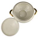 [45817559] Ragoutterrine Goldrand 1,6 L KPM Krister 0202 Elfenbein gebraucht - sehr gut Bild 5