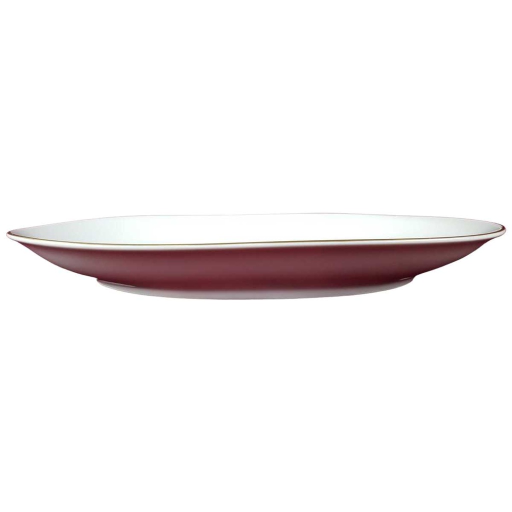 [45817561] Servierplatte Fleischplatte Steakplatte Goldrand 36,5x26,3 cm Heinrich Anmut weiß 14092 gebraucht - gut Bild 2