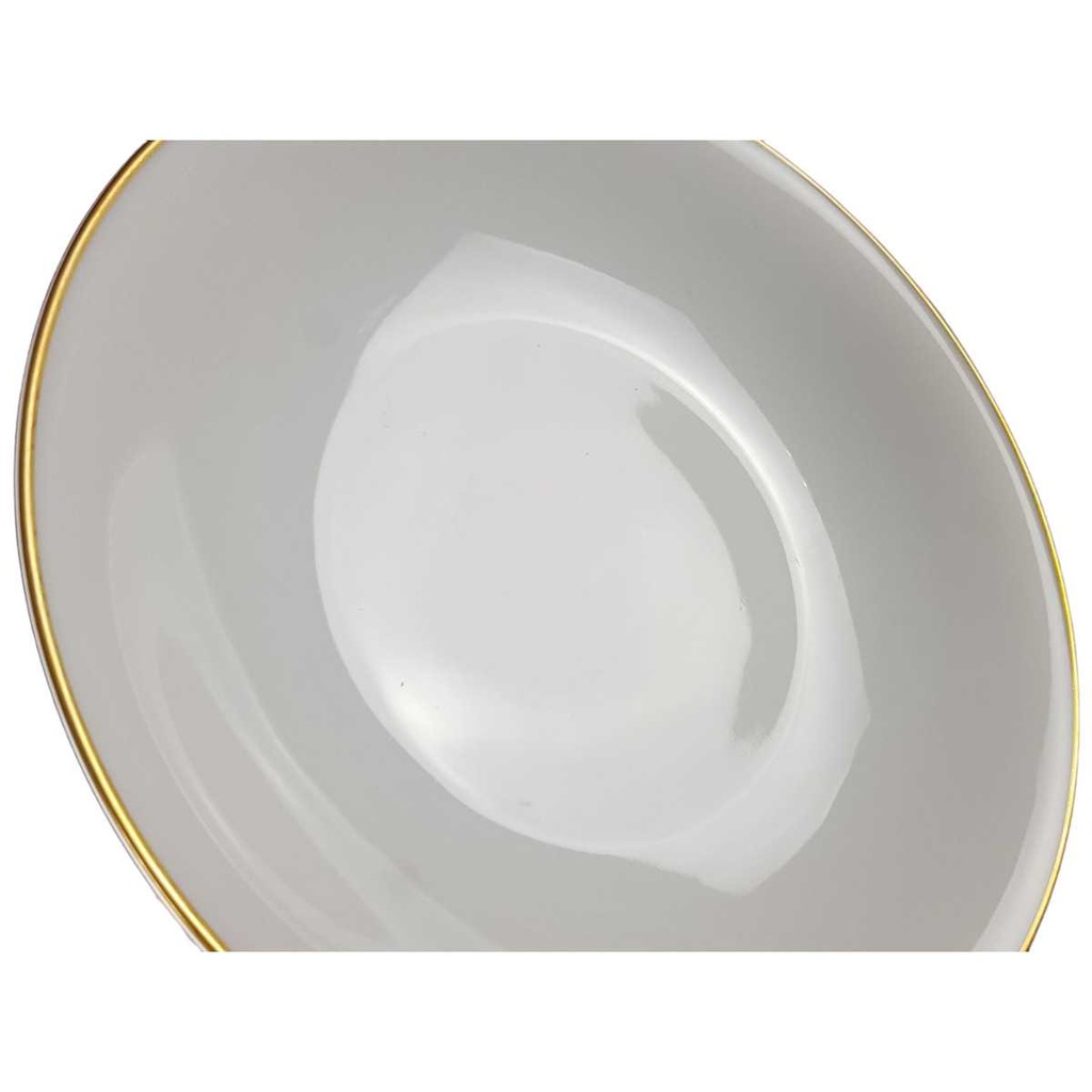 [45817562] Suppenteller Goldrand 23,4 cm Heinrich Anmut weiß 14092 gebraucht - sehr gut Bild 2
