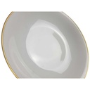 [45817562] Suppenteller Goldrand 23,4 cm Heinrich Anmut weiß 14092 gebraucht - sehr gut Bild 2