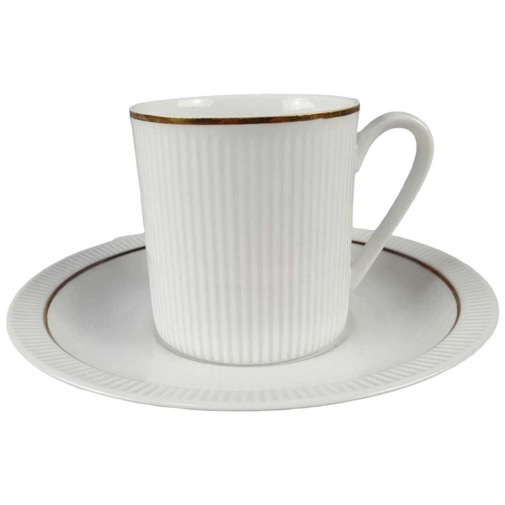 [45817574] Kaffeetasse mit Untertasse Tasse Goldrand Arzberg Form 2075 Secunda Bild 2