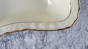 [45817578] Schüssel Goldrand Winterling elfenbein Blumenrelief mit Beige gebraucht - gut Bild 4