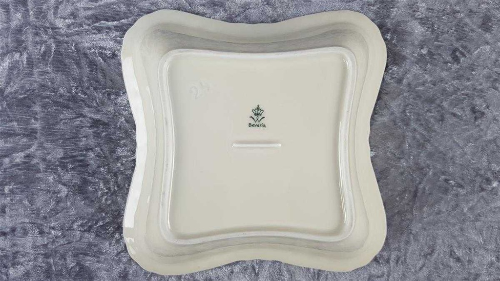 [45817578] Schüssel Goldrand Winterling elfenbein Blumenrelief mit Beige gebraucht - gut Bild 6
