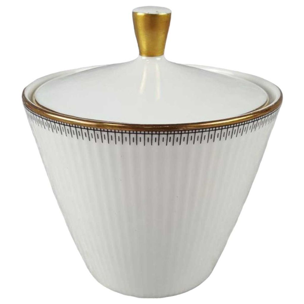 [45817583] Zuckerdose Seltmann Weiden Monika Schwarz Gold 31646 gebraucht - gut Bild 2