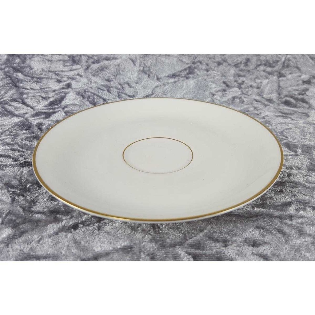 [45817585] Teetasse mit Untertasse Tasse Goldrand KPM Krister 0202 Elfenbein Beige Bild 9