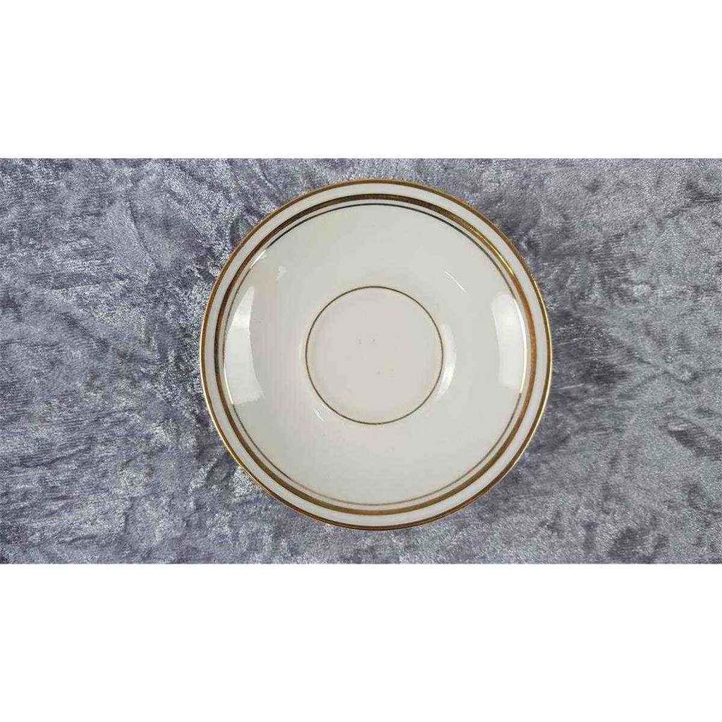 [45817595] Mokkatasse mit Untertasse Tasse Espressotasse Goldrand Hutschenreuther Elfenbein Selb gebraucht - gut Bild 4