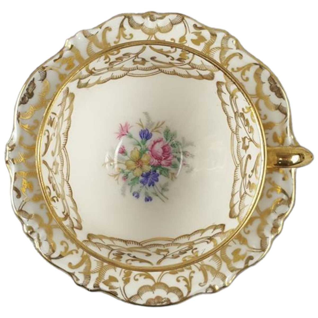 [45817597] Mokkatasse Tasse Espressotasse Golddekor Schaller gebraucht - gut Bild 2