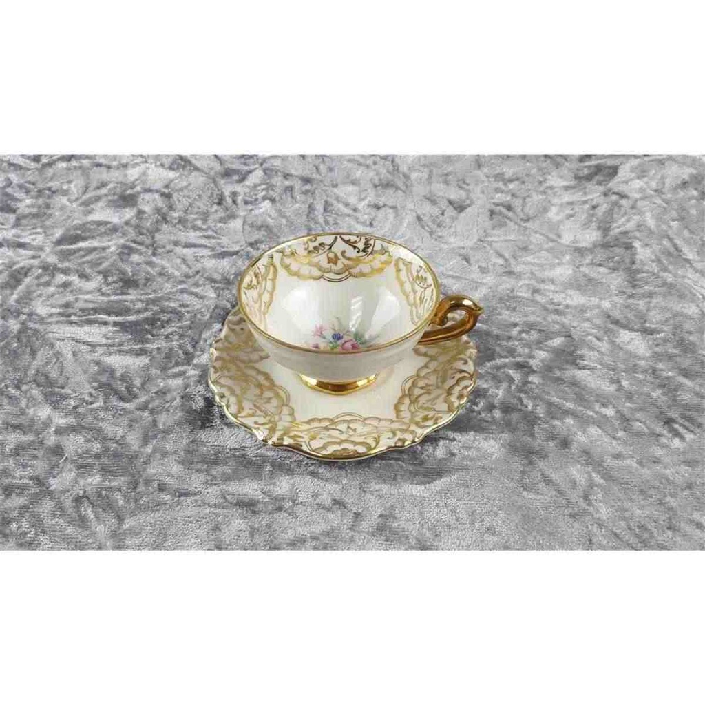 [45817597] Mokkatasse Tasse Espressotasse Golddekor Schaller gebraucht - gut Bild 3