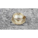 [45817597] Mokkatasse Tasse Espressotasse Golddekor Schaller gebraucht - gut Bild 3
