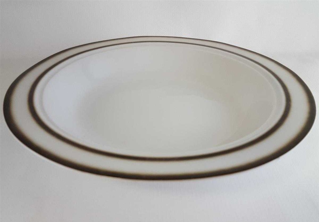 [4581760] Suppenteller 21,8 cm Winterling Kirchenlamitz Rillenrelief Braun gebraucht - sehr gut Bild 2