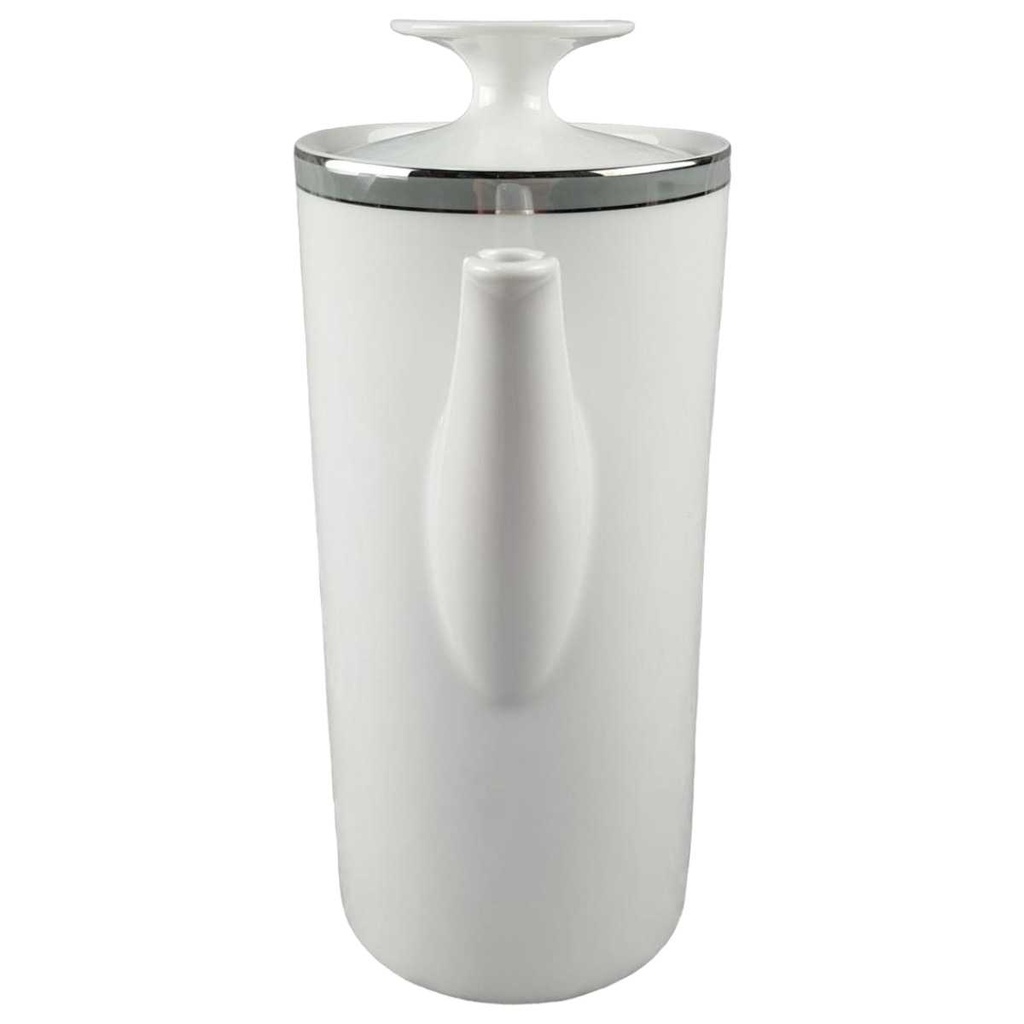 [45817604] Kaffeekanne Kanne 1,25 L Thomas Porzellan Medaillon Grau Platinrand gebraucht - gut Bild 2