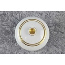 [45817608] Zuckerdose Goldrand KPM Krister 0201 Weiß gebraucht - sehr gut Bild 3