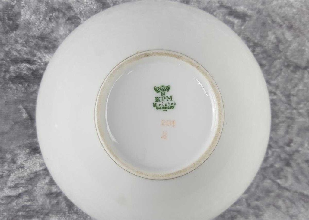 [45817608] Zuckerdose Goldrand KPM Krister 0201 Weiß gebraucht - sehr gut Bild 6