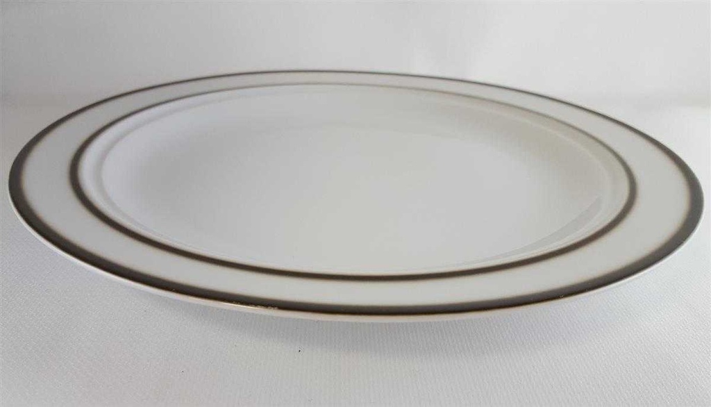 [4581761] Speiseteller Essteller 24,2 cm Winterling Kirchenlamitz Rillenrelief Braun gebraucht - gut Bild 2