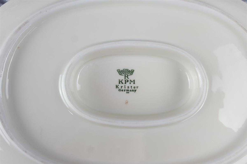 [45817611] Sauciere mit Teller Goldrand 1tlg 0,4 L KPM Krister 0201 Elfenbein Beige Bild 8