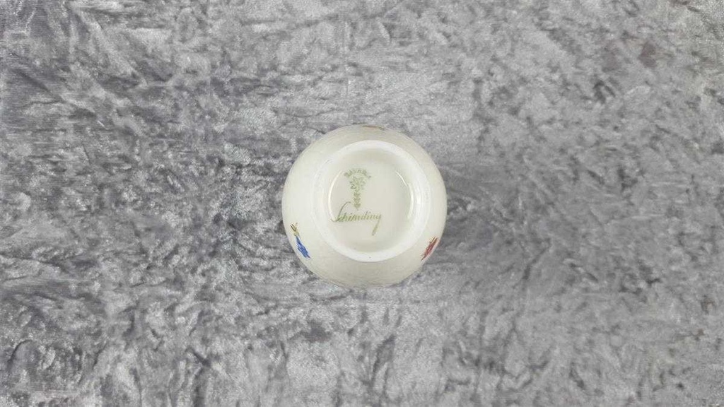 [45817615] Vase Goldrand 10,5 cm Schirnding Bavaria Elfenbein Beige gebraucht - sehr gut Bild 5