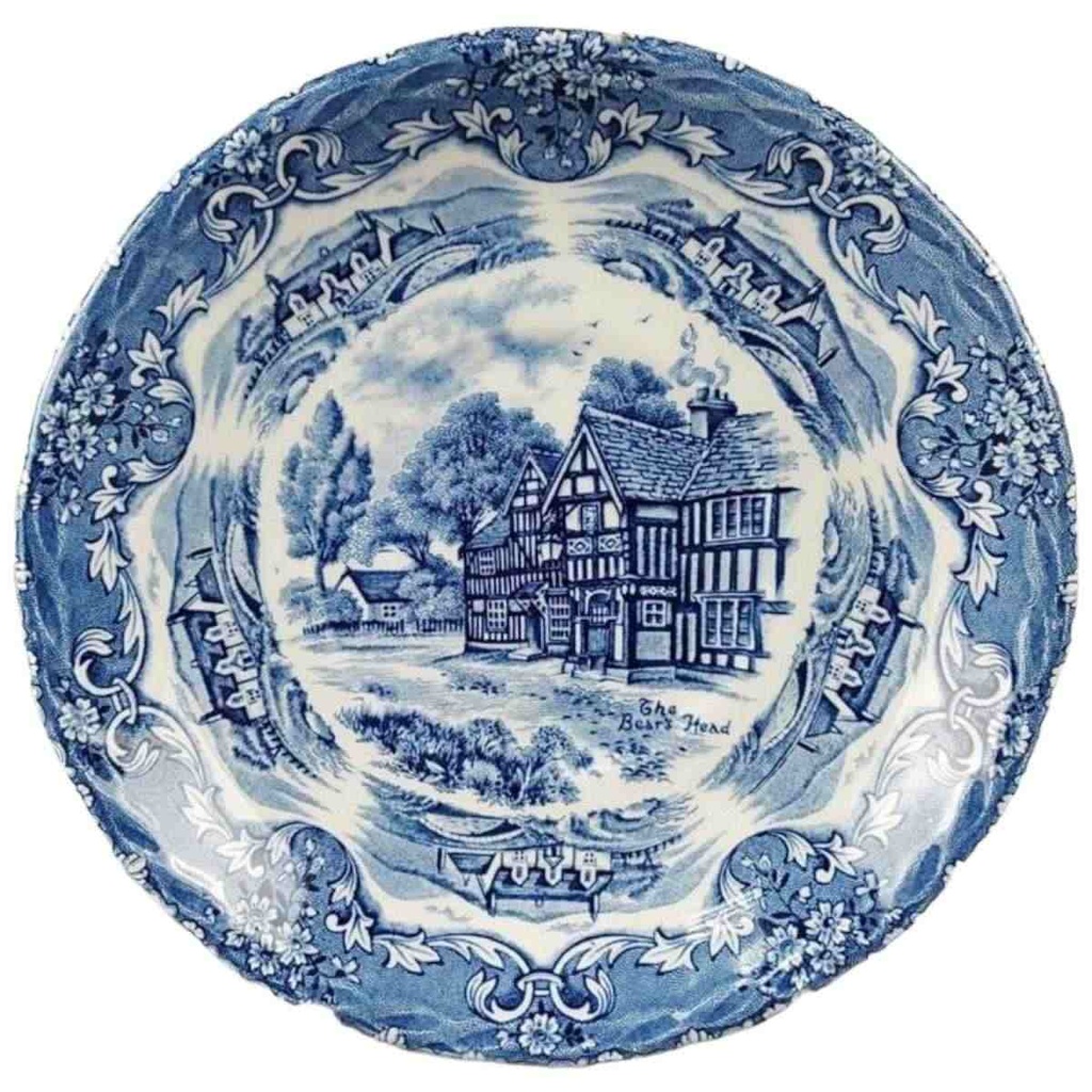 [45817628] Untertasse für Suppe 16 cm Grindley English Country Inns Blau gebraucht - gut Bild 2