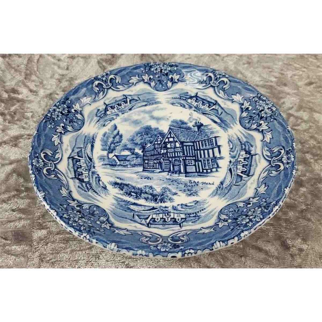 [45817628] Untertasse für Suppe 16 cm Grindley English Country Inns Blau gebraucht - gut Bild 3