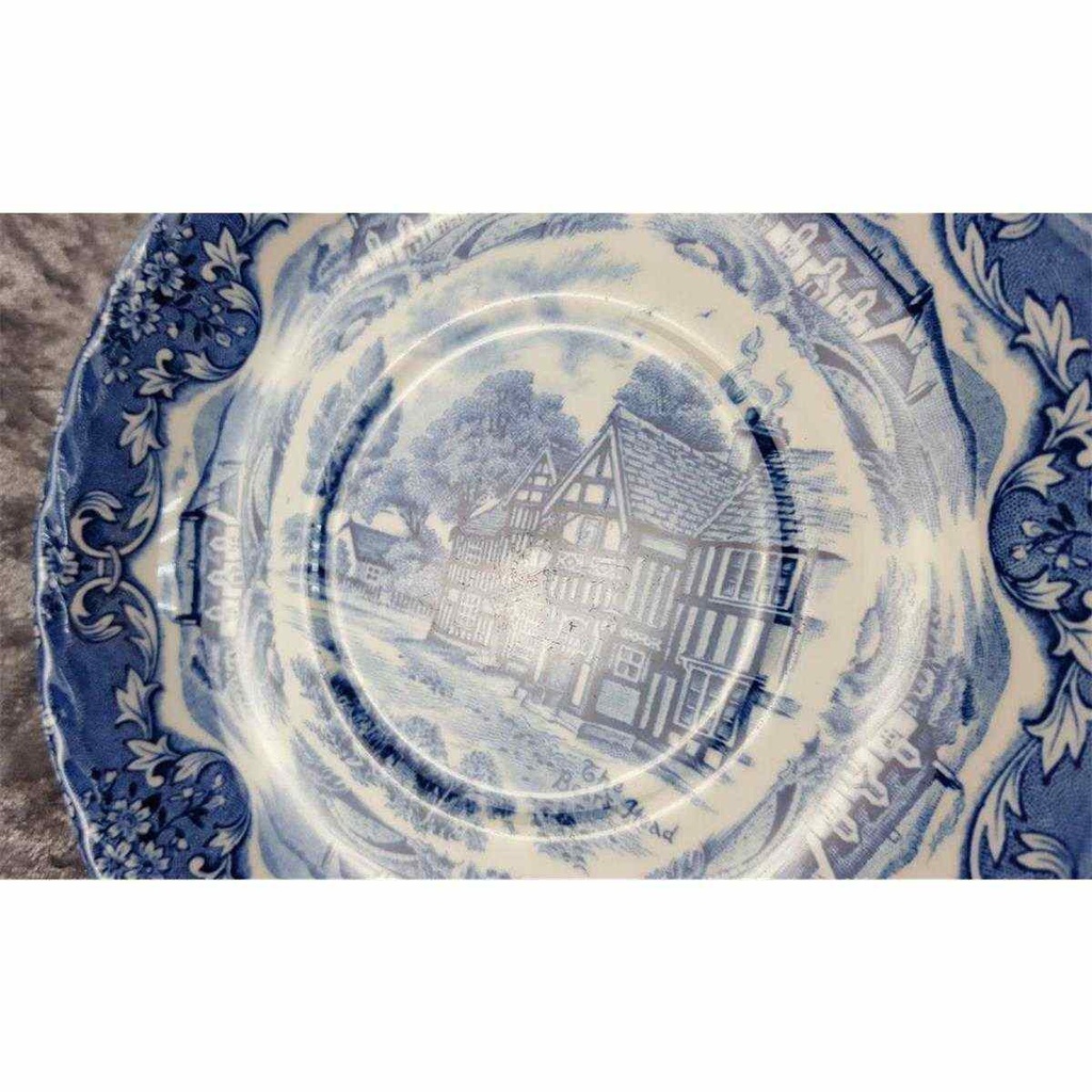 [45817628] Untertasse für Suppe 16 cm Grindley English Country Inns Blau gebraucht - gut Bild 5