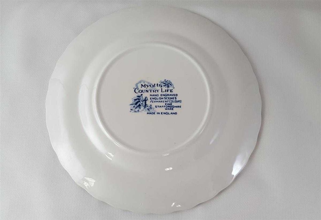 [45817631] Kuchenteller Dessertteller Frühstücksteller 20,1 cm Myott Country Life Blau gebraucht - gut Bild 5