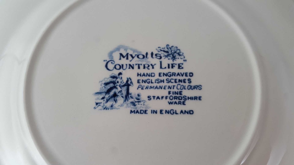 [45817631] Kuchenteller Dessertteller Frühstücksteller 20,1 cm Myott Country Life Blau gebraucht - gut Bild 6