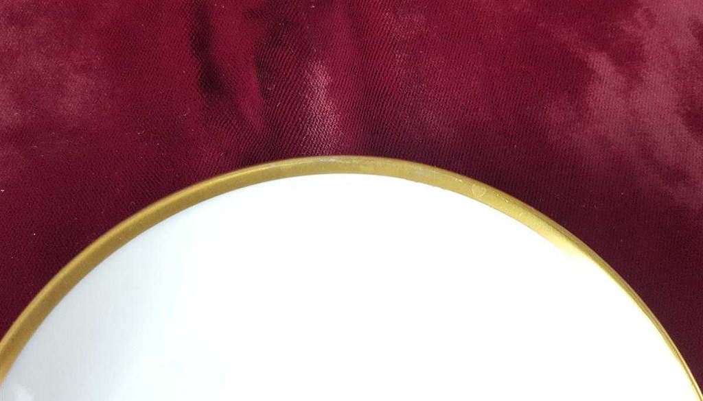 [45817639] Untertasse 12,1 cm Fürstenberg Form 2274 Rote Rose gebraucht - sehr gut Bild 3