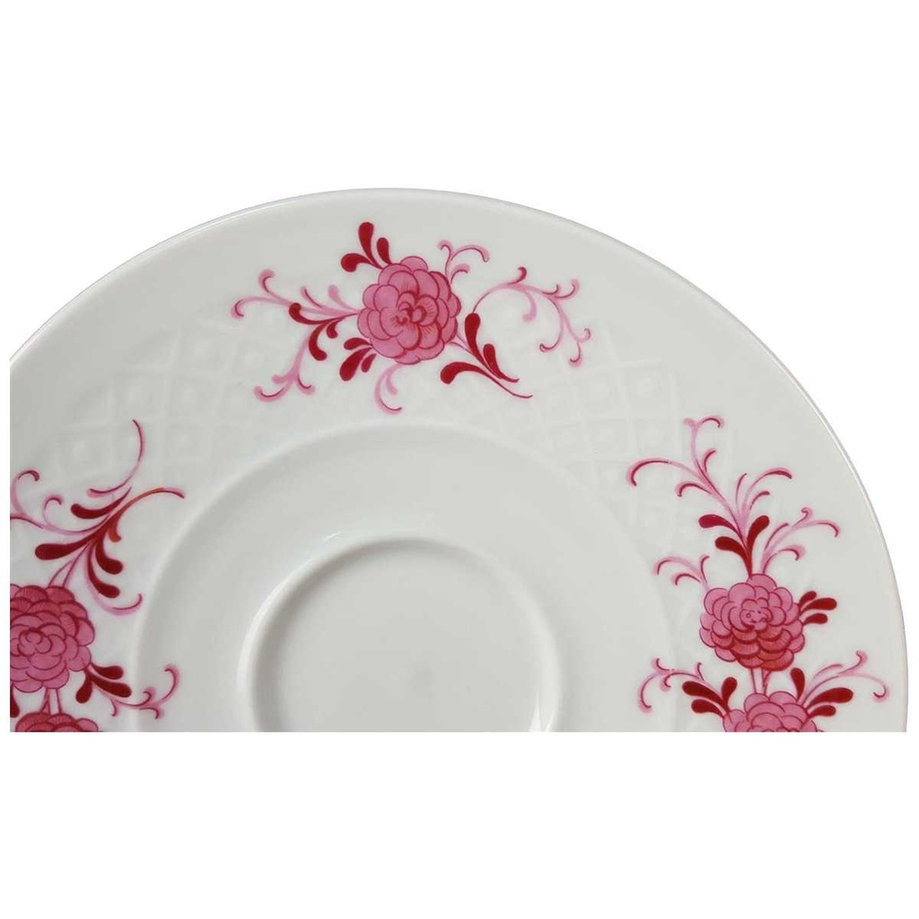 [45817641] Untertasse für Kaffee 14,5 cm Seltmann Weiden Annabell rote Blüte 26043 gebraucht - sehr gut Bild 2