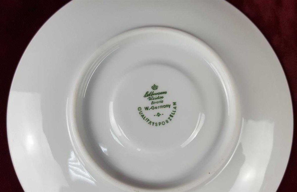 [45817641] Untertasse für Kaffee 14,5 cm Seltmann Weiden Annabell rote Blüte 26043 gebraucht - sehr gut Bild 4