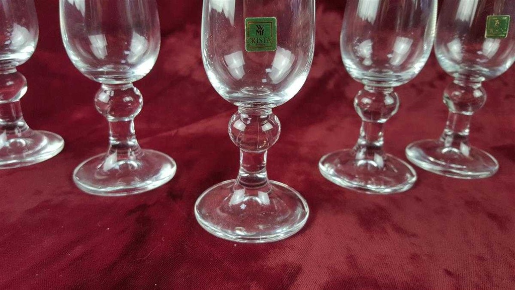 [2119350] 6er Set Trinkglas Glas Trinkgläser WMF Weiß gebraucht - gut Bild 3