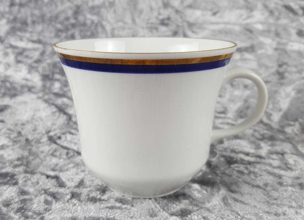 [45817686] Kaffeetasse mit Untertasse Tasse Goldrand Jaeger & Co PMR Blau gebraucht - gut Bild 5